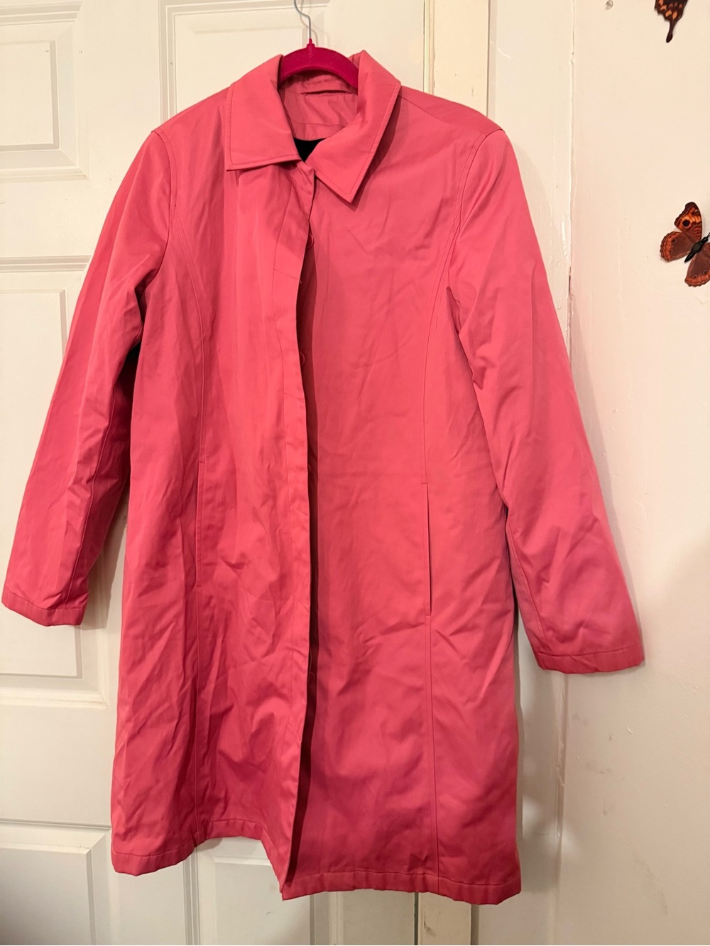 Vintage Worthington Pink Single-Breasted Long Coat
